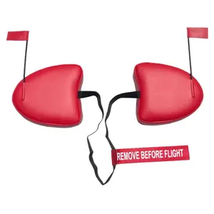 Cessna 182K Cowl Plugs w/ RBF Streamer (Color: Red)